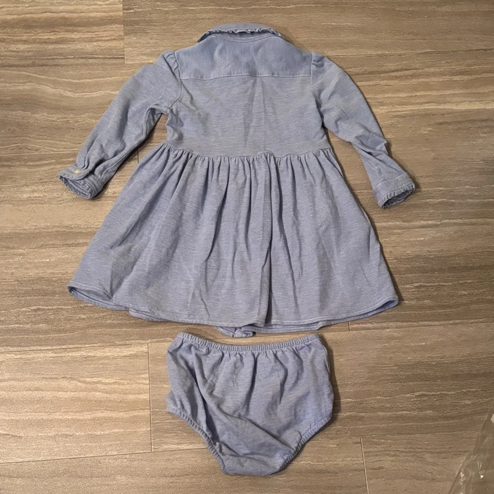 Ralph Lauren Blue Kids Dress Set